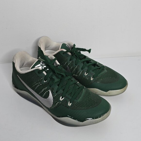 Nike Kobe 11 TB Gorge Green Metallic Silver Mens 10 856485-331 Sneakers FLAWS main image 16